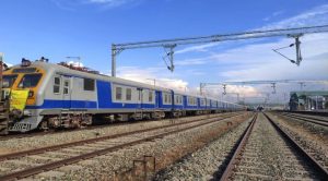 USBRL Project Electric train testing run between Banihal-Khari stations