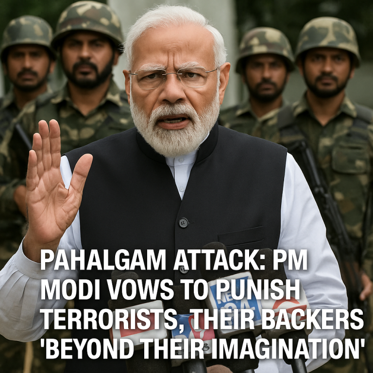 Pahalgam Attack A Nation Mourns, PM Modi Vows Justice for Every Innocent Life Lost