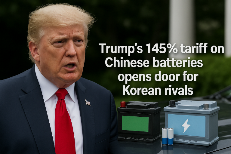 Trump’s 145% Tariff on Chinese Batteries Could Be a Game-Changer for Korean Manufacturers