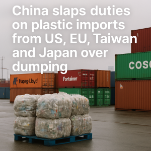 China Imposes New Tariffs on Plastic Imports from U.S., EU, Taiwan, and Japan Over Dumping Concerns