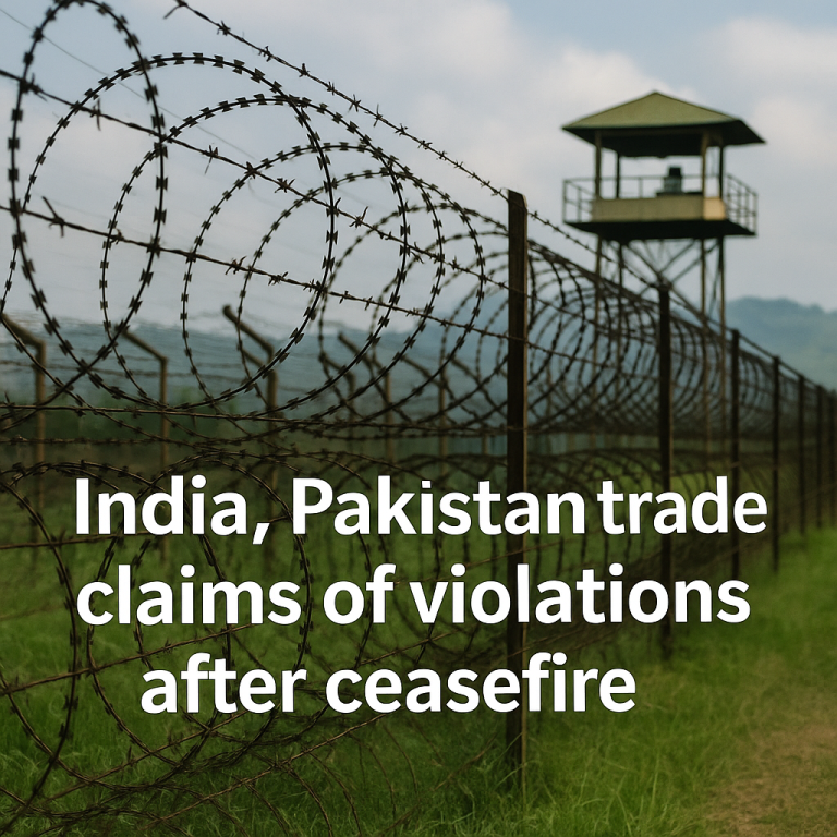 India, Pakistan Exchange Claims of Ceasefire Violations Amid Tensions