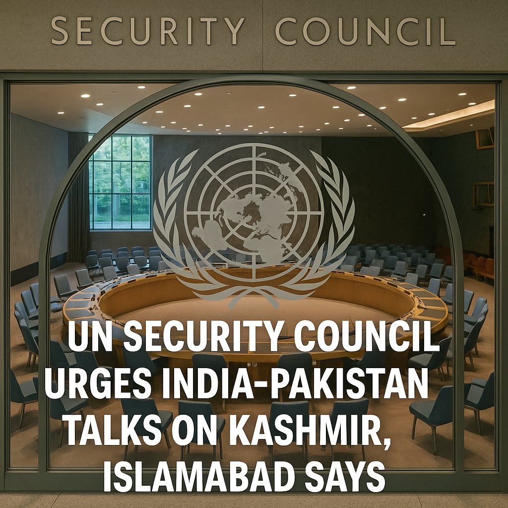 UN Security Council Calls for Peaceful Dialogue Between India and Pakistan Over Kashmir Tensions