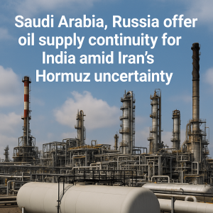 India Finds Stability in Oil Supply as Saudi Arabia, Russia Step In Amid Strait of Hormuz Uncertainty