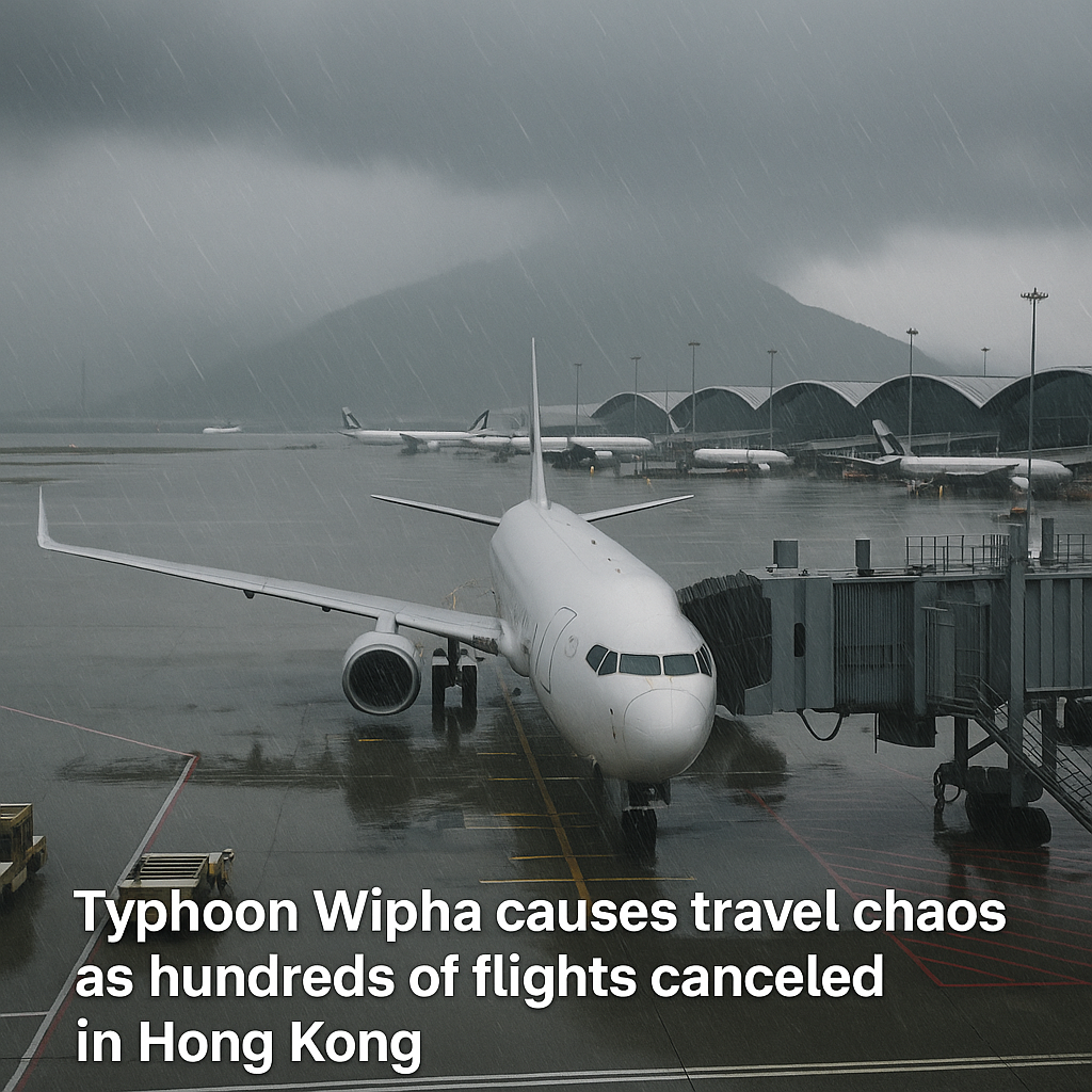 Typhoon Wipha Brings Hong Kong to a Standstill Flights Canceled City Braces for Impact