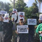 Rally Unfolds in Downtown KL: Protesters Demand Leadership Change