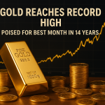 Gold Hits Record High, Set for Best Month in 14 Years Amid Market Uncertainty