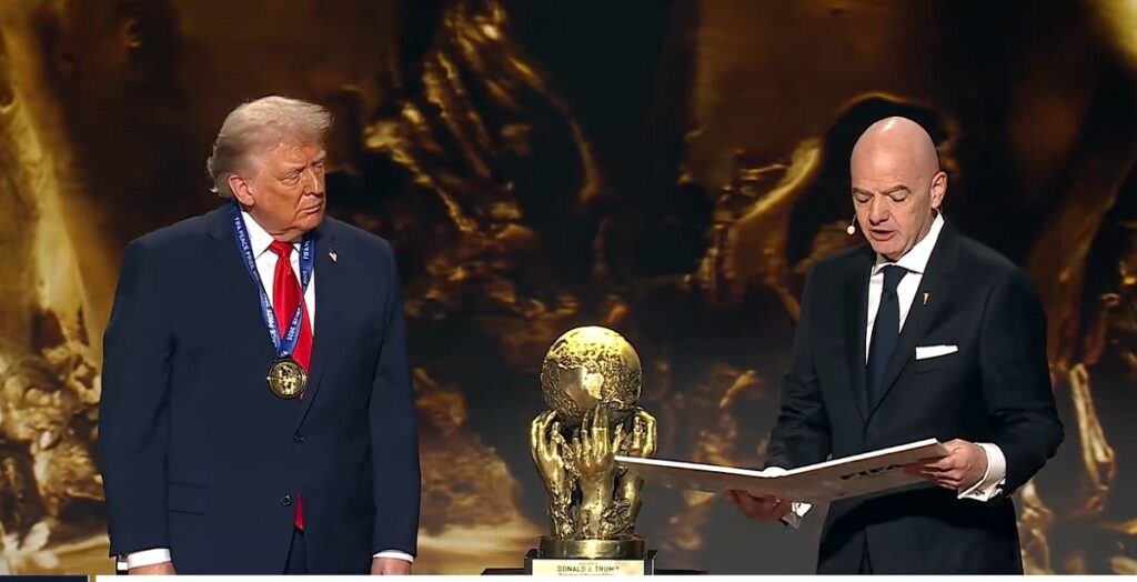 FIFA Awards Trump Peace Prize, Marking a Rare Shift Beyond Sports
