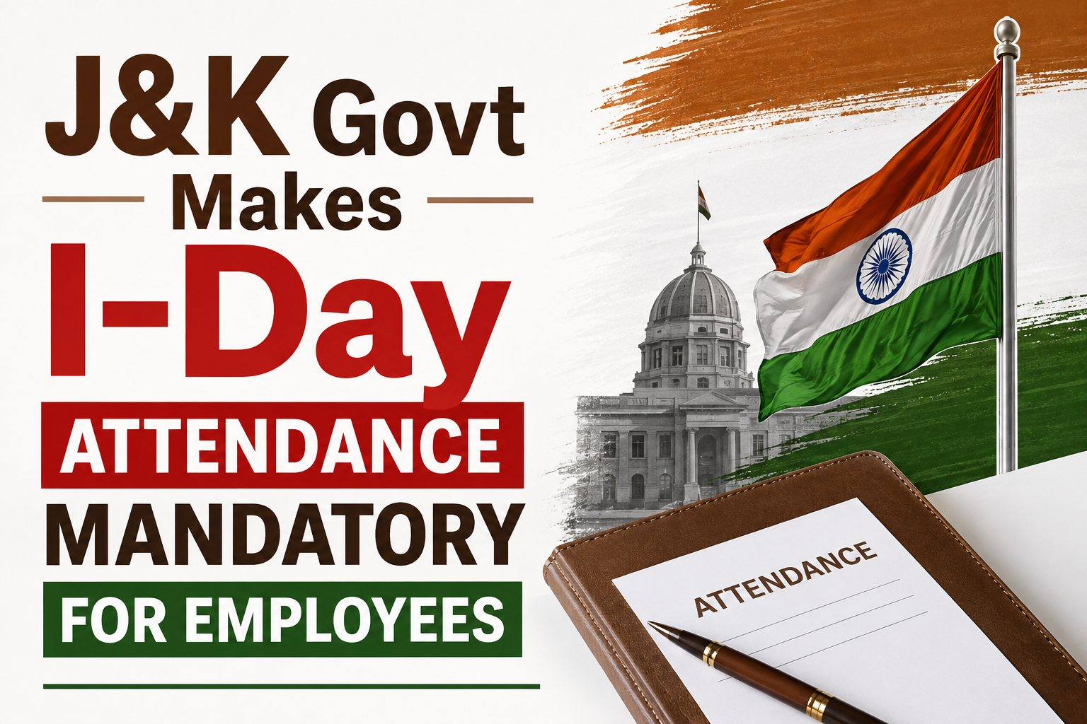 J&K Government Makes Independence Day Attendance Mandatory for Employees in Jammu and Srinagar